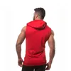 Men's Tank Tops Men Summer Hooded Vest Solid Color Front Zipper Sleeveless Slim Fit Male Simple Camis With Pocket Sportswear