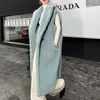 Dames bont faux herfst alpaca teddy vest midlengte waistcoat mouwloze losse wol winterjas vrouwen 220927