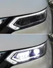 Auto Reflight Zespół dla Qashqai 20 19-2022 LED LED Frontlight High Belka Daytime Light