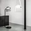 Designer White Smoky Glass Table Lamp moderno LED Quarto de estudo Lâmpada de mesa Sala de estar de cabeceira Art preto luminárias luminárias