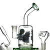 Hookahs 6.7 인치 데칼 미니 유리 봉 14mm 남성 석영 Banger 만화 인라인 Perc Dab rig 흡연을위한 작은 봉