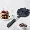 Bakformar 6 tum våffla maker pan press tallrik baksida campware avtagbar design för hushållskök