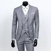 Herrenanzüge, Blazer, einreihig, Markenjacke, formelles Anzugset, Hochzeit, Bräutigam, Smoking, Jacke, Hose, Weste 220927