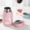 Portable mignon adulte enfants Thermos tasse 320 ml dessin animé lapin 304 bouteilles d'eau en acier inoxydable bouteille isolée fournitures de plein air