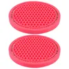 Drink Holder 2 Pcs Silicone Car Coasters Anti-slip Cup Pad Diamond Embedded