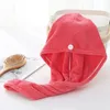 Chapeaux de séchage des cheveux Microfibre Serviette à séchage rapide Molleton de corail haute densité Magic Super absorbant Serviette pour cheveux secs Turban Wrap Hat Spa Cap BBB15783