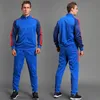 Erkeklerin Trailsuits Erkekler Spor Soccer Spor Giyim Çekiş Ceket Futbol Eğitim Takım Sonbahar Kış Bahar Uzun Kollu Fermuar Top ve Pantolon 220926