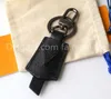 Charm Designer Black PU Leather Car Key Chain Rings Accessories Fashion Keychain Speed Keychains Buckle Hanging Decoration