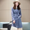 Women's Wool 2022 Women Autumn Winter Coats Fashion Suit Office Suit Woolen Top Barge Slim Slim Coat Ladies F260