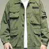 Vestes pour hommes streetwear japonais armée verte plus taille de travail veste veste masculine 5xl harajuku manteau coréen mode militaire occasionnel de travail 220927