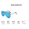 Sunglasses Fashion Oversized Women Men V-Shape Sun Glasses Retro One-Piece Goggles Shades Eyewear