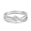 Cluster-Ringe, zertifizierter 4-mm-Moissanit-Ring, massives Silber 925, Ehering, Trend, zarter Labordiamant, Schmuck für Frauen, hohe Qualität