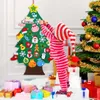 Christmas Decorations Kids DIY Felt Tree Merry For Home Ornaments Navidad 2023 Year Gifts Xmas 220927