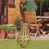 Candle Holders Vintage Bamboo Lantern Hand Woven Candlestick Holder With Handle For Gifts Outdoor Home Balcony Desktop Ornament