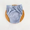 Cloth Diapers 4Pcs/ Lot Baby Training Pants Leakproof Washable Waterproof Cotton Infant Toddler Diapers Hollow Out Breathable 6 Layers Crotch 220927