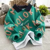 Pullover Toddler Baby Hoodie Girls Fashion Sweatshirts Kids Boys Long Sleeve Cartoon Tees Barn Letter Print Cute Outerwear 220924