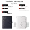 Notepads Hardcover A5 Black Ring Binder Stone Journals Planner Organizer Replaceble Marble Notebooks For Gifts 220927