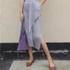 Spódnice hzirip rozlane nieregularne elastyczne talia streetwear pasuje Eleganckie kobiety Summer Lato Loose Femme Prom High talia Pure Color 220924