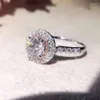 Cluster Ringen Real 14K Gold Moissanite Voor Vrouwen Natuurlijke Sieraden Edelsteen Anillos De Bizuteria Spanning Instelling Diamant