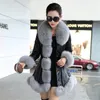 Kvinnors jackor vinter faux päls högkvalitativ fårskinnrockar håller varma med krage smala kvinnliga s 220926