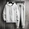 Men s Tracksuits Spring Autumn Sweat Suit Set Tracksuit Men Outfit Full Sleeve Tops with Hood Outdoor Sport Wear Hooded 220926