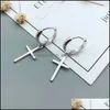 Charm Sterling Sier Charm oorbellen Cross Stud voor vrouwen Gift Earings Fashion Sieraden 531 Z2 Drop Delivery 2021 Dhseller2010 DHLZO