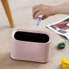 Waste Bins 1PC Mini Small Desktop Garbage Basket Home Table Plastic Trash Can Office Supplies Dustbins Sundries Barrel Box 220927