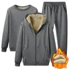 MEN S TRACHSUITS WARD Sport Suit Men 3 قطع مجموعة رياضات الشتاء الحرارية يضع Fleece Tracksuitue Gymbroof Gym Run Sportswear 220926