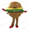 Costume de mascotte d'hamburger d'Halloween Personnage à thème animal Carnaval Taille adulte Fursuit Robe de fête d'anniversaire de Noël