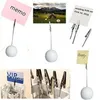 50pcs Golf Party Decorativos de Golfe Branco Ball Place Card Supplies de casamento Cartões de nome CLIP7849581