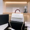 2022 top lady shoulder bag designer hand bag classic Pearlescent leather quilted crossbody luxury bags designers women portable cross body handbags wallet