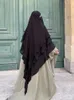 Ethnic Clothing Arab Veils Niqab Hijabs Eid Muslim Fashion Prayer Garment Women Long Khimar Hijab Islamic Abaya Jilbab Ramadan Abayas