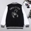 Джакетские куртки Trapstar Scorpio Personality Printing Men Jackets Fashion Casual Sports Wear Baseball Uniform Комфорта