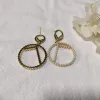Kościelne kolczyki Designer Hoop Fashion Gold Hoops kolczyki damskie luksurys biżuteria diamentowe kolczyki perły kolczyki stadnin