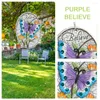 Decorative Figurines Outdoor Butterfly Cement Painted Pendant Courtyard Animal Pattern Stepping Stone Decor Art