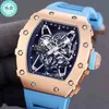 시계 손목 시계 디자이너 럭셔리 남성 기계공 시계 Richa Milles Wristwatch 남자 기계식 완전 자동 수입 운동 와인 바 TDJ0