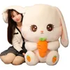 Pluszowe lalki 80 cm wielki rozmiar Kawaii marchewka pluszowa zabawka pluszowa pluszowa zwierząt króliczka miękka lalka poduszka dla dzieci