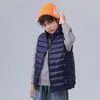 Weste Kinder Daunenweste Mädchen Ärmellose Jacke Winterwesten Jungen Herbst Oberbekleidung Mäntel 2-12 Jahre Kinder Warme Kleidung 220927