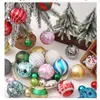 Decorazioni natalizie Navidad Confezione regalo con palline dipinte 42/44 pezzi Set Ornamenti per l'albero Accessori per la casa 220927