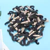 Decorative Figurines 50 PCS Wood Clips Craft Wooden Clip Beard Shape For To Hang Pictures Po Display Home Decoration DIY Art