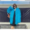 Womens Fur Faux HJQJLJLS Fashion Women Boho Fluffy Coat Female Long Sleeve Orange Pink Jacket Candy Color Festival Clothes 220927