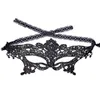 Maska czarna seksowna dama koronkowa maska ​​moda pusta maska ​​oka maskarada fantazyjna maski Halloween Venetian Mardi Party Costume DH973