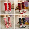 Świąteczne dzianinowe skarpetki Cartoon Choinka Treehouse Women Gruby Sherpa Fleece Socals Thermal Socks Dekoracje Święta Bożego Narodzenia P0927