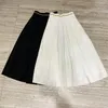 Rokken Casual dames zomerketens katoen midi mode geplooide rok 2 kleur voor vrouwelijke rmsx 5.05