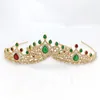 Coiffes femmes arabes cadeaux de mariage charmant cristal vert diadème de mariée magnifique strass cheveux accessoires