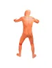 Halloween Cosplay Catsuit Costume Orange Pumpkin Print Lycar Full Bodysuit