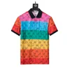 2023 дизайнерская полосатая рубашка поло, футболки, змеиное поло, пчела, цветочная вышивка, мужская уличная мода, футболка-поло с лошадью, M-3XL