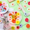 Fiori decorativi Ghirlande Craft Mini Capolini Tessuto Margherita Seta Finto Girasole Per Scrapbooking Cucito Abbellimento H Bdesports Ambrs