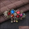 Haarspangen Haarspangen Dame Kristall Strass Frühling Clips Schmuck Frauen Blume Phoenix Schmetterling Muster Mode Schachtelhalm Clip Haar Dh8Ua