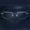 Güneş gözlüğü çerçeveleri Rimless şeffaf gözlükler çerçeve moda carter desinger göz camları dolgu reçeteli lens gölge gözlük